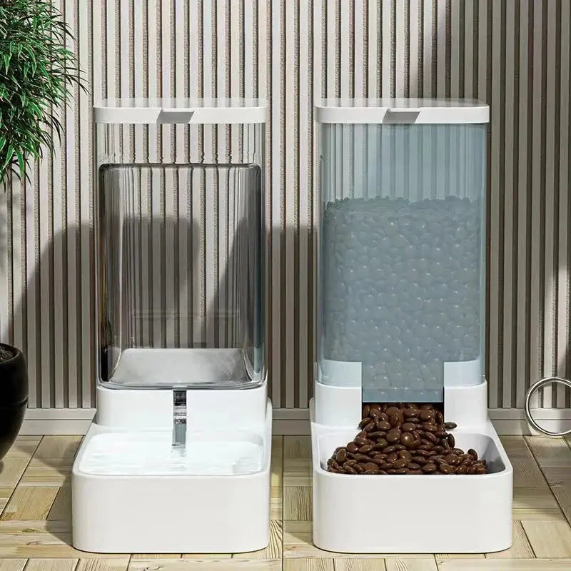 Distributeur Automatique de Nourriture et Fontaine à Eau pour Animaux - Lili&Compagnies